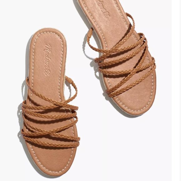 Madewell Shoes - 🚫SOLD🚫 NWOT Madewell The Kathryn Espadrille Slide Sandal in Leather - Size 7.5